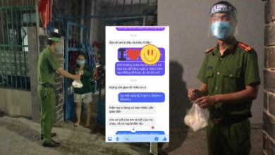 Photo of Xúc động chiến sĩ công an Đà Nẵng đi giao sữa cho bé 7 tháng tuổi sau khi nhận được một tin nhắn