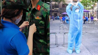 Photo of Nữ tình nguyện viên và quân nhân nên duyên khi chống dịch